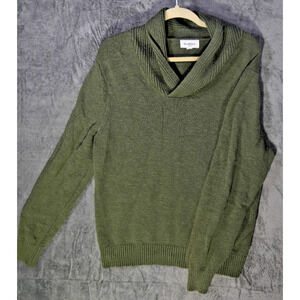 Goodfellow & Co Olive Green Shawl Collar Pullover Sweater Men’s Medium